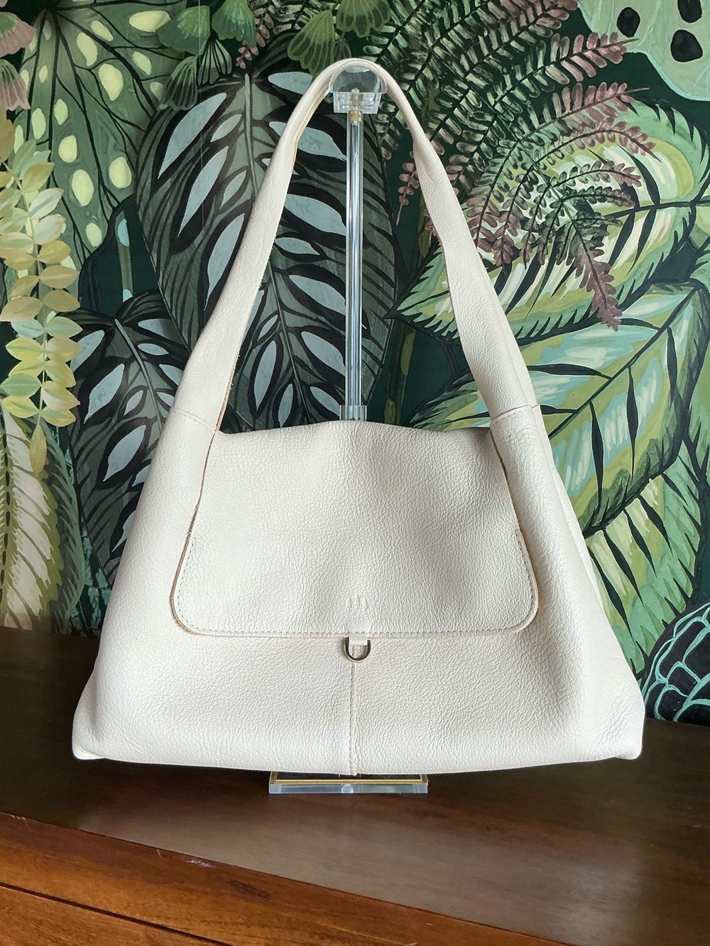 Portland Leather The Rowan Large Cream Leather Shoulder Bag - Everyday Tote